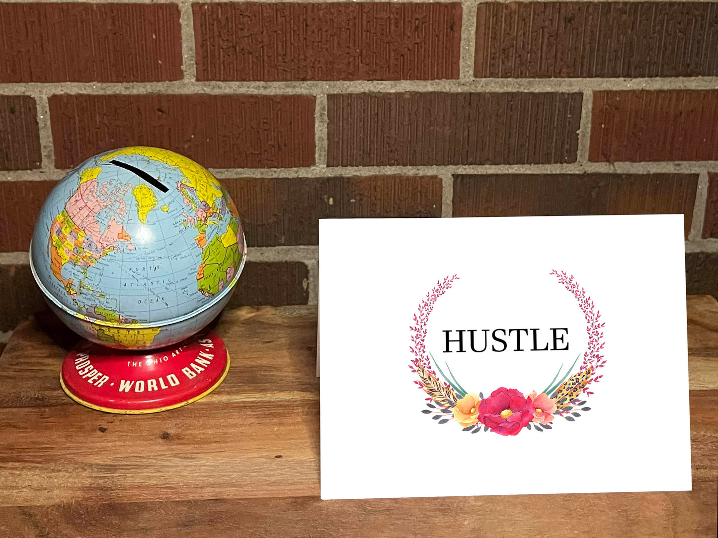 HUSTLE Motivational Snarky Card